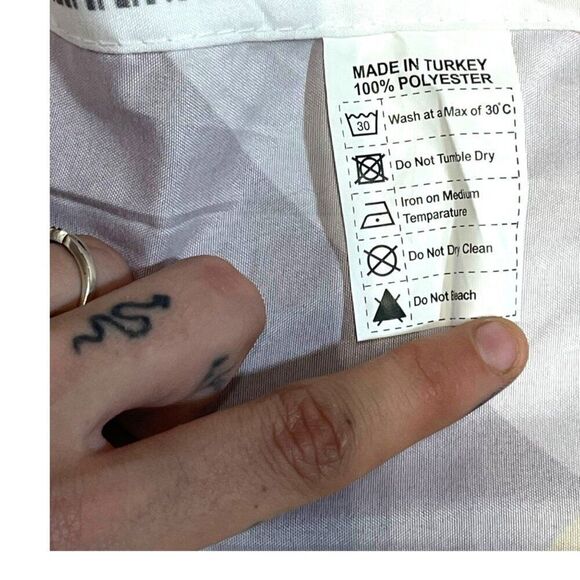 Geometric Quilt Curtain Rainbow Kaleidoscope 84x 28 Crafts Fabric Made In Turkey - Picture 3 of 7